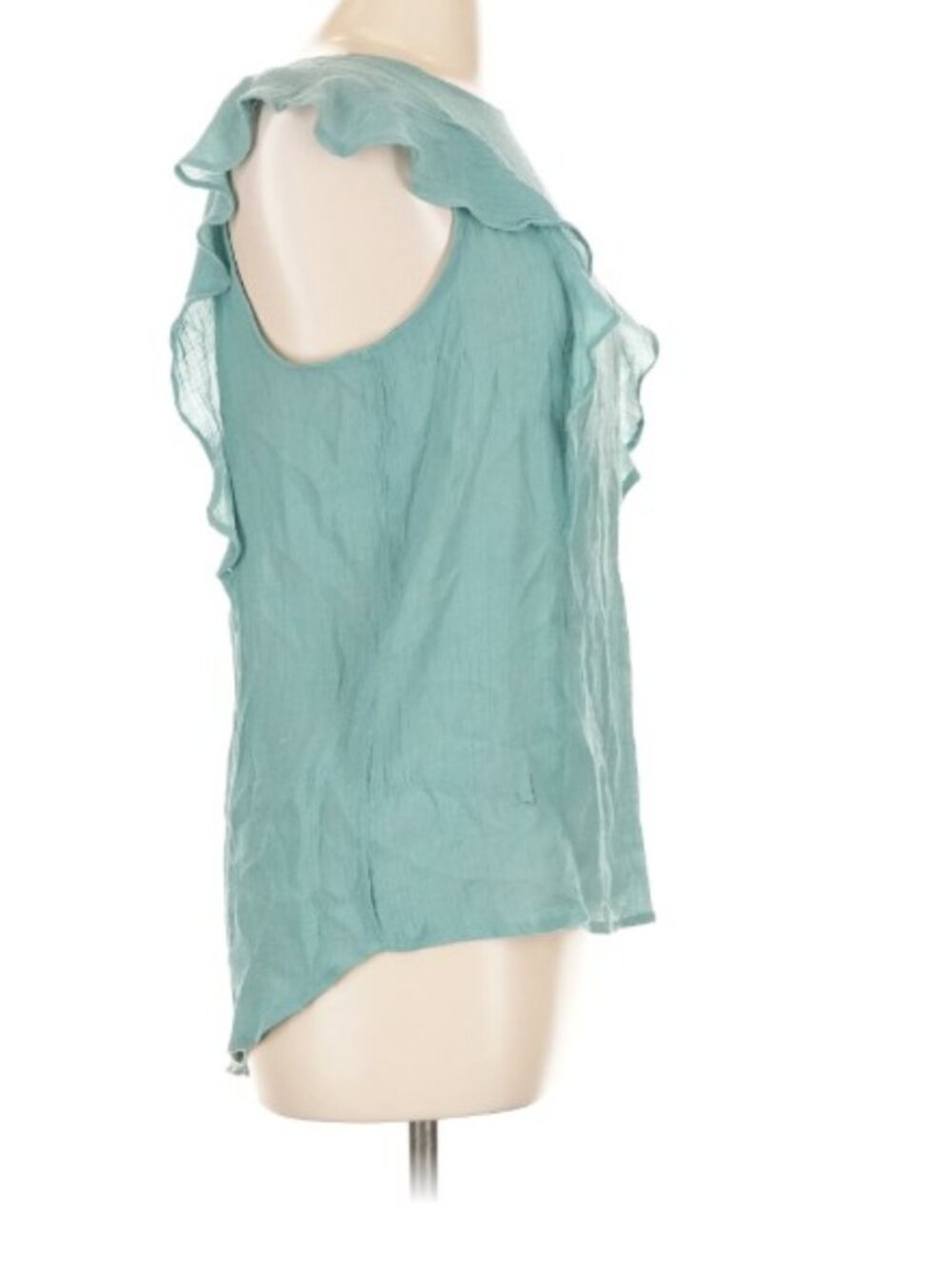 Harve Bernard Women's Size Large Flutter Sleeve Blouse - Picture 3 of 8